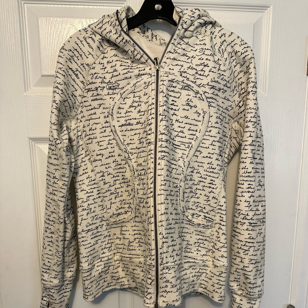 Lululemon Scuba Manifesto Hoodie Womens size 12 Hooded Sweatshirt full zip